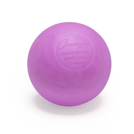 Champion Sports 2.5 in. Official Lacrosse Ball, Purple - Pack of 12 LBV